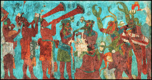 In The City Of Bonampak The Maya Had A Happy Life There Many Painted On The Wall To Remember Their History In Fact The Mayan Art Ancient Paintings Maya Art