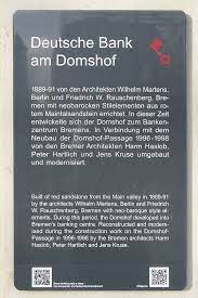 Die deutsche bank passt sich ihnen an und gestattet ihnen so unabhängig zu sein, wie sie es wünschen: Datei Infotafel Deutsche Bank Am Domshof Jpg Wikipedia