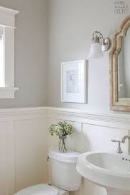 20 bathroom paint color ideas from neutral to dramatic, breathe new life into your bathroom with a fresh coat of one of these inviting paint colors. My Home Paint Colors Warm Neutrals And Calming Blues Saw Nail And Paint Paint Colors For Home White Wainscoting Home Paint Color