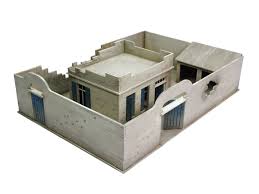 What is a compound house. Damaged Compound And House Set Warlord Games Ltd
