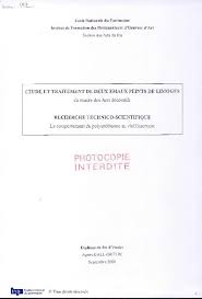 Etude et traitement de deux émaux peints de Limoges au musée des Arts  décoratifs, Paris (bénitier avec plque et "La pianiste" de Louis-Léon  Jouhaud). Recherche technico-scientifique : le comportement de  polyuréthanne au