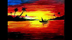 Maybe you would like to learn more about one of these? Sunset Acrylic Landscape Painting For Kids How To Paint Step By Step Acrylic Landscape Painting Youtube