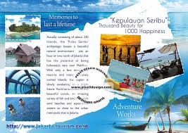30 desain brosur flyer template download gratis. Contoh Iklan Wisata Brosur Periklanan Kepulauan