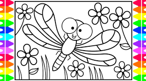 Free printable dragonfly coloring pages for kids. How To Draw A Dragonfly Step By Step For Kids Dragonfly Drawing Fun Coloring Pages For Kids Youtube