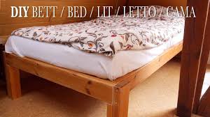 148 x 90 x 215 cm (breite x höhe x länge). Diy Bett Stabil Schnell Preiswert Selber Bauen Youtube