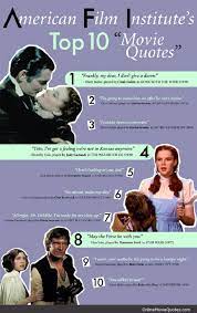 American Film Institute S Top 10 Movie Quotes Famous Movie Quotes Popular Movie Quotes Movie Quotes