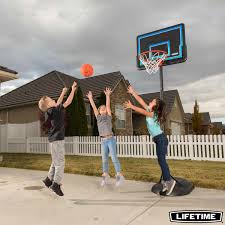 James naismith invented the game of basketball in 1891 using this height, and to this day 10ft 305cm is the universal standard hoop height used around the world. Lifetime 32 Inch 81 28 Cm Youth Portable Basketball Hoop Costco Uk