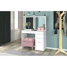 Orren Ellis Mcnabb Vanity With Mirror Reviews Wayfair Furniture Bedroom Vanity Vanity Decor