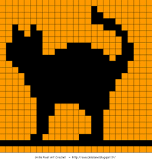 Grille Halloween Halloween Knitting Pixel Art Halloween Crochet