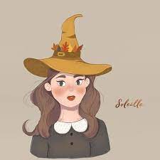 A Little Witch With A Yellow Hat I Realized That It Might Be Weird If I Kept On Drawing Witches After October 31st After Ink Draw Witch Little Witch Witch