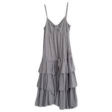 Spend $50 & get free shipping. Tommy Hilfiger Tommy Hilfiger Ruffled Dress In Heather Grey Size M Dresses Viscose Grey Ref 215730 Joli Closet