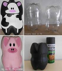 Pin By Debbie Crowdercarver On Crafts Piggy Bank Diy Soda Bottle Crafts Bottle Crafts