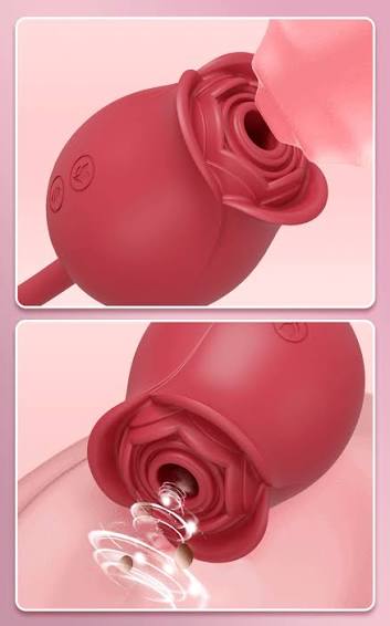 Consolador vibrador de empuje con succión de rosas para mujer, estimulador de clítoris y pezón, huevo vibrador, lengua, lamiendo, succionador de clítoris, Juguetes sexuales - AliExpress 66