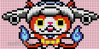 妖怪ウォッチアイロンビーズ図案 ジェットニャン002b Jpg 822 411 Yokai Watch Perle A Repasser Modeles Activite Enfant