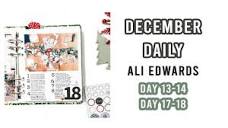 December Daily | Ali Edwards | Day 13 -18 - YouTube