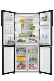 The clean lines and modern form blend beautifully into any kitchen. Buy Haier 565l Quad Door French Door Fridge Black Harvey Norman Au