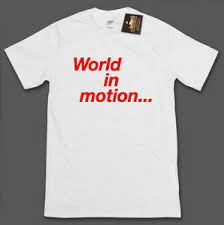 Even more explicitly issue driven than its politically charged predecessor lives in the balance, world in motion is an album of universal truths bound together by a highly personal focus. World In Motion 1990 Football World Cup Mens T Shirt New Order Unofficial Ebay