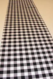 11 X 108 Inch Black And White Gingham Table Runner Etsy Buffalo Plaid Decor Plaid Decor Black And White