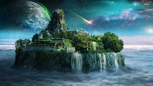 Just chillin' and answering some questions meanwhile as well!spent ab. Wallpaper Id 149810 Island Water Digital Art Fantasy Art Planet Sky Artwork