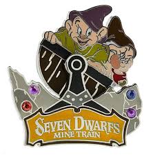 Disney Seven Dwarfs Mine Train Pin Dopey Grumpy Seven Dwarfs Mine Train Seven Dwarfs Disney World Theme Parks