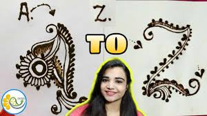 F heart z mehndi pic. A To Z Alphabet Mehndi Design For Hands A To Z Name Mehndi Henna Tattoo à¤¨ à¤® à¤® à¤¹ à¤¦ à¤¡ à¤œ à¤‡à¤¨ 1 Youtube
