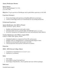 agency bookkeeper resume mike's blog