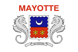 The unofficial local flag consists of a white field with the archipelago's coat of arms below the inscription mayotte in red capital letters. File Flag Of Mayotte Local Svg Wikipedia