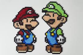 Mario Luigi Super Paper Mario Pixel Art Gaming Sprites Pixel Art Embroidery Inspiration Perler Beads Designs
