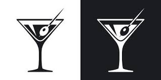 Already 1848 visitors found here solutions for their art work. Vector Martini Glass Icon Two Tone Version On Black And White Background Black And White Background Martini Glass Martini