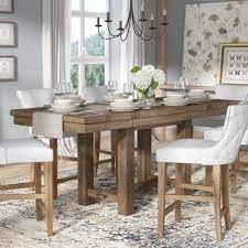 Laurel Foundry Modern Farmhouse Fortunat Counter Height Extendable Dining Table Wa Counter Height Dining Table Counter Height Dining Room Tables Dining Table