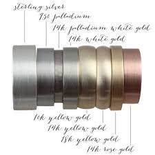 Color Comparison For Wedding Ring Precious Metals Sterling Silver Palladium 14k Palladium Palladium White Gold Champagne Gold Color Jewelry Rings Engagement
