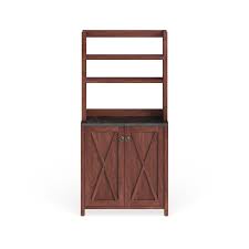 furniture of america yeer rustic walnut