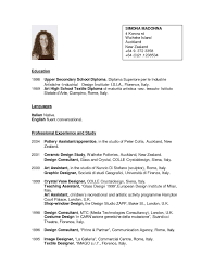 New Zealand Resume