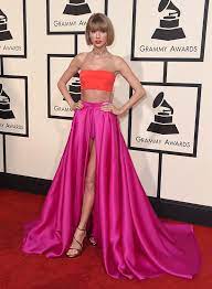 15, 2016 swift took home the top prize that year for her first fully pop record, 1989, beating out the weeknd, chris stapleton,. Taylor Swift S Dress At Grammys 2016 Stuns In Crop Top Sexy Skirt With Slit Hollywood Life