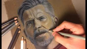 Drawing Cobb Vanth Time Lapse(Timothy Olyphant) The Mandalorian