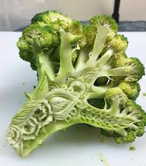 Broccoli Carving Food Sculpture Amazing Food Art Food Carving