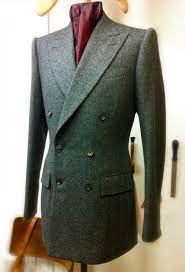 Gieves Hawkes Herringbone Db With Some Serious Roping On The Shoulders Mens Outfits Suits Well Dressed Men