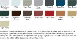 Mueller Metal Roofing Colors 12 300 About Roof