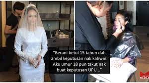 Jaheaik belum terima laporan baca: Aritu Baru 11 Tahun Dah Kahwin Kali Ni 15 Tahun Pulak Pengantin Remaja Buka Mulut Perjelaskan Perkara Sebenar Berita Steady