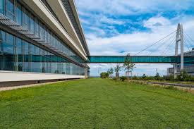 Golf club herzogenaurach is also located 2.2 mi (3.6 km) from puma headquarters, and wehrkirche hannberg is 3.9 mi (6.4 km) away. Green Driveway Puma Headquarters Herzogenaurach Germany Fire Access Lanes Grass Pathways