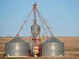 Grain Elevator In Wheat Field Wheat Fields Wheat Grain Silo