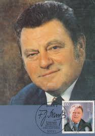 Franz Josef Strauss German Bavaria President FDC Postcard