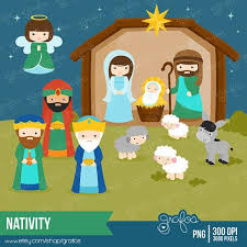 Clipart Birth Of Jesus Story With Pictures Nativity Digital Clipart Christmas Clipart Birth Of Jesus Clipart Instant Download Christmas Clipart Christmas Nativity Scene Nativity Clipart