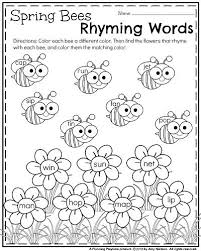 Kindergarten Worksheets For May Planning Playtime Spring Worksheets Kindergarten Rhyming Worksheet Kindergarten Worksheets