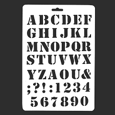 Maybe you would like to learn more about one of these? Aaaj Huruf Stensil Huruf Dan Angka Stensil Lukisan Kertas Kerajinan Alfabet Dan Nomor Stensil 1 Stensil Aliexpress