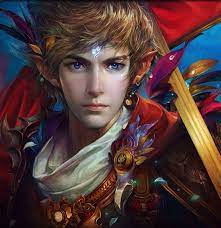Maybe you would like to learn more about one of these? Blond Warrior Long Hair Male Blue Eyes Fantasy Beautiful Elves Fantasy Fantasy Characters Character Art