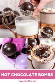 Shiny Hot Chocolate Bombs With Marshmallows Recipe In 2020 Chocolate Bomb Diy Hot Chocolate Hot Chocolate