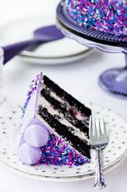 Galaxy Layer Cake Recipe Galaxy Cake Black Velvet Cakes Desserts