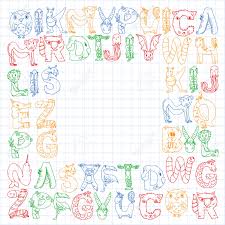 Tieralphabet Zoo Alphabet Buchstaben Von A Bis Z Cartoon Susse Tiere Elefant Hund Flamingo Giraffe Pferd Alligator Bar Katze Lizenzfrei Nutzbare Vektorgrafiken Clip Arts Illustrationen Image 140212220