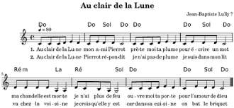 It is best for left hand to take all the semiquavers on the 2nd beat of bars 27 & 28, so that right hand is free to make a smooth join of the. Au Clair De La Lune Wikipedia